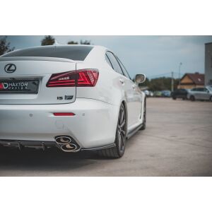 Maxton Design Heck Ansatz Flaps Diffusor für Lexus IS F Mk2 schwarz Hochglanz