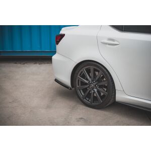 Maxton Design Heck Ansatz Flaps Diffusor für Lexus IS F Mk2 schwarz Hochglanz