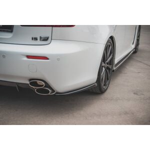Maxton Design Heck Ansatz Flaps Diffusor für Lexus IS F Mk2 schwarz Hochglanz