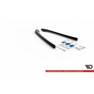 Maxton Design Heck Ansatz Flaps Diffusor für Lexus IS F Mk2 schwarz Hochglanz
