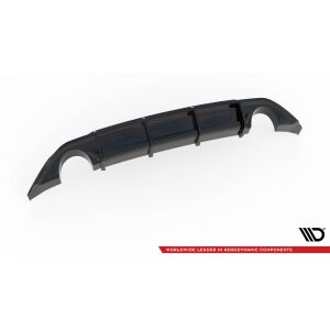 Maxton Design Heckdiffusor Ansatz V.3 / V3 für Hyundai I30 N Mk3 Hatchback schwarz Hochglanz