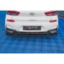 Maxton Design Heck Ansatz Flaps Diffusor V.4 / V4 für Hyundai I30 N Mk3 Hatchback schwarz Hochglanz