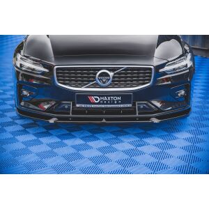 Maxton Design Front Ansatz V.1 / V1 für Volvo S60/V60 R-Design Mk3 schwarz Hochglanz