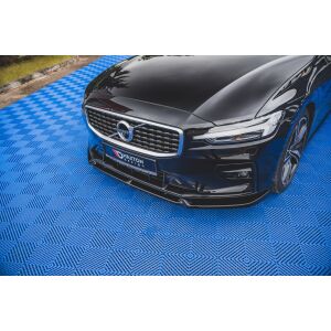 Maxton Design Front Ansatz V.1 / V1 für Volvo S60/V60 R-Design Mk3 schwarz Hochglanz