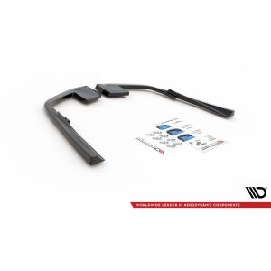 Maxton Design Heck Ansatz Flaps Diffusor für Volvo S60/V60 R-Design Mk3 schwarz Hochglanz