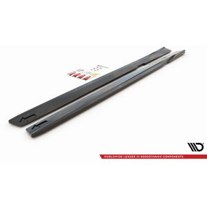 Maxton Design Seitenschweller Ansatz für V.1 / V1 für Volvo S60/V60 R-Design Mk3 schwarz Hochglanz