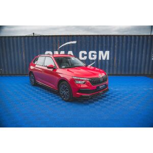 Maxton Design Front Ansatz V.1 / V1 für Skoda Kamiq schwarz Hochglanz