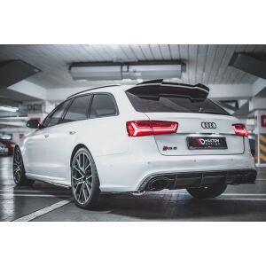 Maxton Design Spoiler CAP V.2 / V2 für Audi RS6 C7 schwarz Hochglanz