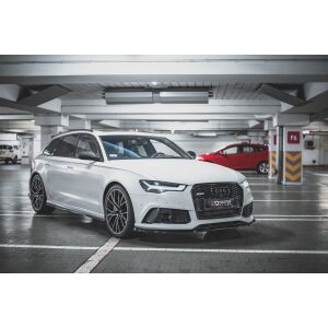 Maxton Design Front Ansatz V.4 / V4 für Audi RS6 C7 schwarz Hochglanz