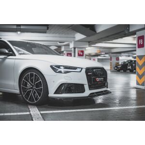 Maxton Design Front Ansatz V.4 / V4 für Audi RS6 C7 schwarz Hochglanz