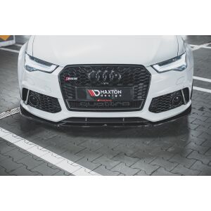 Maxton Design Front Ansatz V.4 / V4 für Audi RS6 C7 schwarz Hochglanz