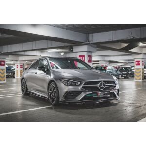 Maxton Design Front Ansatz V.1 / V1 für Mercedes-AMG CLA 35 Aero C118 schwarz Hochglanz