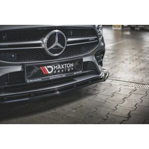 Maxton Design Front Ansatz V.2 / V2 für Mercedes-AMG CLA 35 Aero C118 schwarz Hochglanz