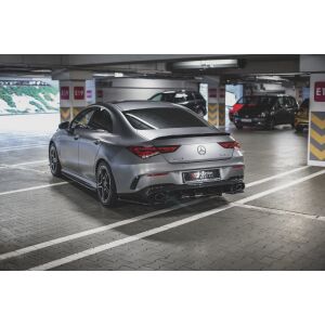 Maxton Design Heckdiffusor Ansatz für Mercedes-AMG CLA 35 Aero / 45 Aero C118 schwarz Hochglanz