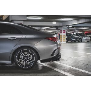 Maxton Design Heck Ansatz Flaps Diffusor für Mercedes-AMG CLA 35 Aero / 45 Aero C118 schwarz Hochglanz