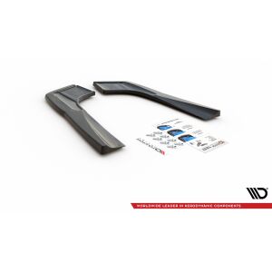 Maxton Design Heck Ansatz Flaps Diffusor für Mercedes-AMG CLA 35 Aero / 45 Aero C118 schwarz Hochglanz