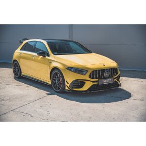 Maxton Design Front Ansatz V.2 / V2 für Mercedes-AMG A 45 S W177 schwarz Hochglanz