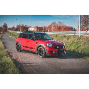 Maxton Design Seitenschweller Ansatz für Mini Countryman Mk2 F60 JCW schwarz Hochglanz