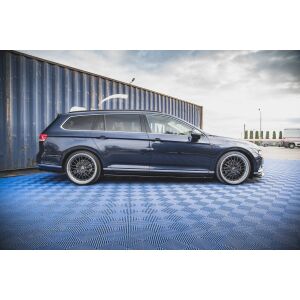 Maxton Design Seitenschweller Ansatz für Volkswagen Passat B8 schwarz Hochglanz