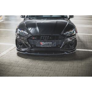 Maxton Design Front Ansatz V.2 / V2 für Audi RS5 F5 Facelift schwarz Hochglanz