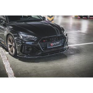 Maxton Design Front Ansatz V.3 / V3 für Audi RS5 F5 Facelift schwarz Hochglanz