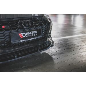 Maxton Design Front Ansatz V.3 / V3 für Audi RS5 F5 Facelift schwarz Hochglanz