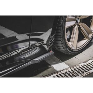 Maxton Design Seitenschweller Ansatz für Audi RS5 Sportback F5 Facelift schwarz Hochglanz