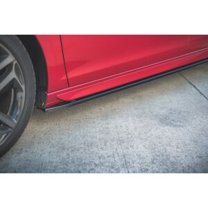 Maxton Design Seitenschweller Ansatz für Peugeot 308 GT Mk2 Facelift schwarz Hochglanz