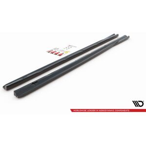 Maxton Design Seitenschweller Ansatz für Peugeot 308 Mk2 Facelift schwarz Hochglanz