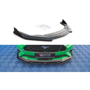 Maxton Design Front Ansatz +Flaps für V.1 / V1 Ford Mustang GT Mk6 Facelift