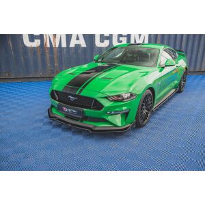 Maxton Design Front Ansatz +Flaps für V.1 / V1 Ford Mustang GT Mk6 Facelift