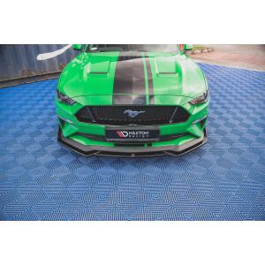 Maxton Design Front Ansatz +Flaps für V.1 / V1 Ford Mustang GT Mk6 Facelift