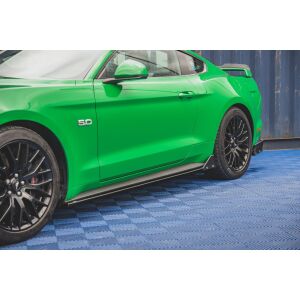 Maxton Design Seitenschweller Ansatz für + Flaps  Ford Mustang GT Mk6 Facelift