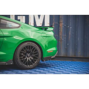 Maxton Design Heck Ansatz Flaps Diffusor +Flaps für V.1 / V1 Ford Mustang GT Mk6 Facelift