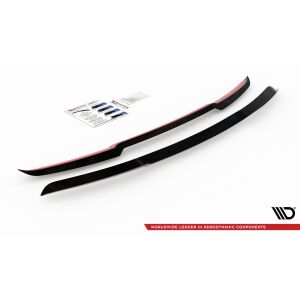 Maxton Design Spoiler CAP für Ford Mustang GT Mk6 Facelift schwarz Hochglanz