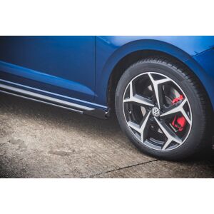 Maxton Design Robuste Racing Seitenschweller Ansatz für für + Flaps Volkswagen Polo GTI Mk6