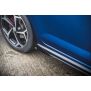 Maxton Design Robuste Racing Seitenschweller Ansatz für für + Flaps Volkswagen Polo GTI Mk6 schwarz Hochglanz