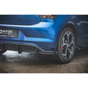 Maxton Design Hintere Seiten Flaps für Volkswagen Polo GTI Mk6 schwarz Hochglanz