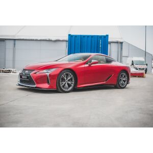 Maxton Design Seitenschweller Ansatz für Lexus LC 500 schwarz Hochglanz