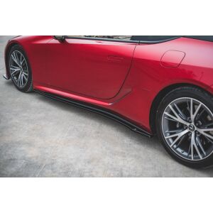 Maxton Design Seitenschweller Ansatz für Lexus LC 500 schwarz Hochglanz