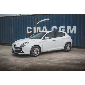 Maxton Design Seitenschweller Ansatz für Alfa Romeo Giulietta Facelift schwarz Hochglanz