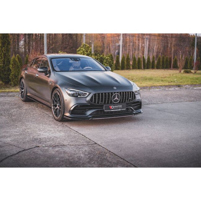 Maxton Design Front Ansatz V.2 / V2 für Mercedes-AMG GT 53 4-Door Coupe schwarz Hochglanz