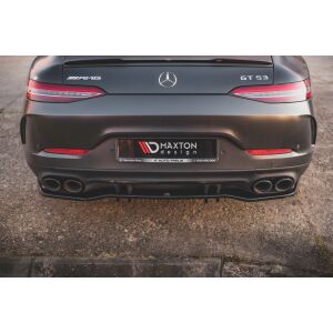 Maxton Design Mittlerer Heckdiffusor Ansatz DTM Look für Mercedes-AMG 53 4 Door Coupe schwarz Hochglanz
