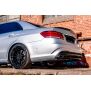 Maxton Design Mittlerer Heckdiffusor Ansatz DTM Look für Mercedes-Benz E63 AMG Limousine W212 Facelift schwarz Hochglanz