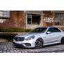 Maxton Design Seitenschweller Ansatz für Mercedes-Benz E63 AMG / AMG-Line Limousine W212 Facelift schwarz Hochglanz