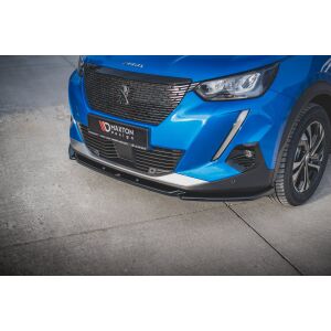 Maxton Design Front Ansatz V.2 / V2 für Peugeot 2008 Mk2 schwarz Hochglanz