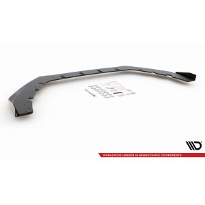 Maxton Design Robuste Racing Front Ansatz für passend +Flaps für Ford Focus RS Mk3 schwarz Hochglanz