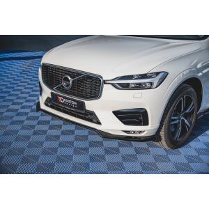 Maxton Design Front Ansatz V.1 / V1 für Volvo XC60 Mk2 R-Design schwarz Hochglanz