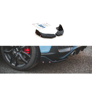 Maxton Design Heck Ansatz Flaps Diffusor +Flaps für V.7 / V7 Hyundai I30 N Mk3 Hatchback