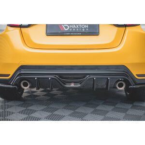 Maxton Design Heckdiffusor Ansatz für Toyota GR Yaris Mk4 schwarz Hochglanz